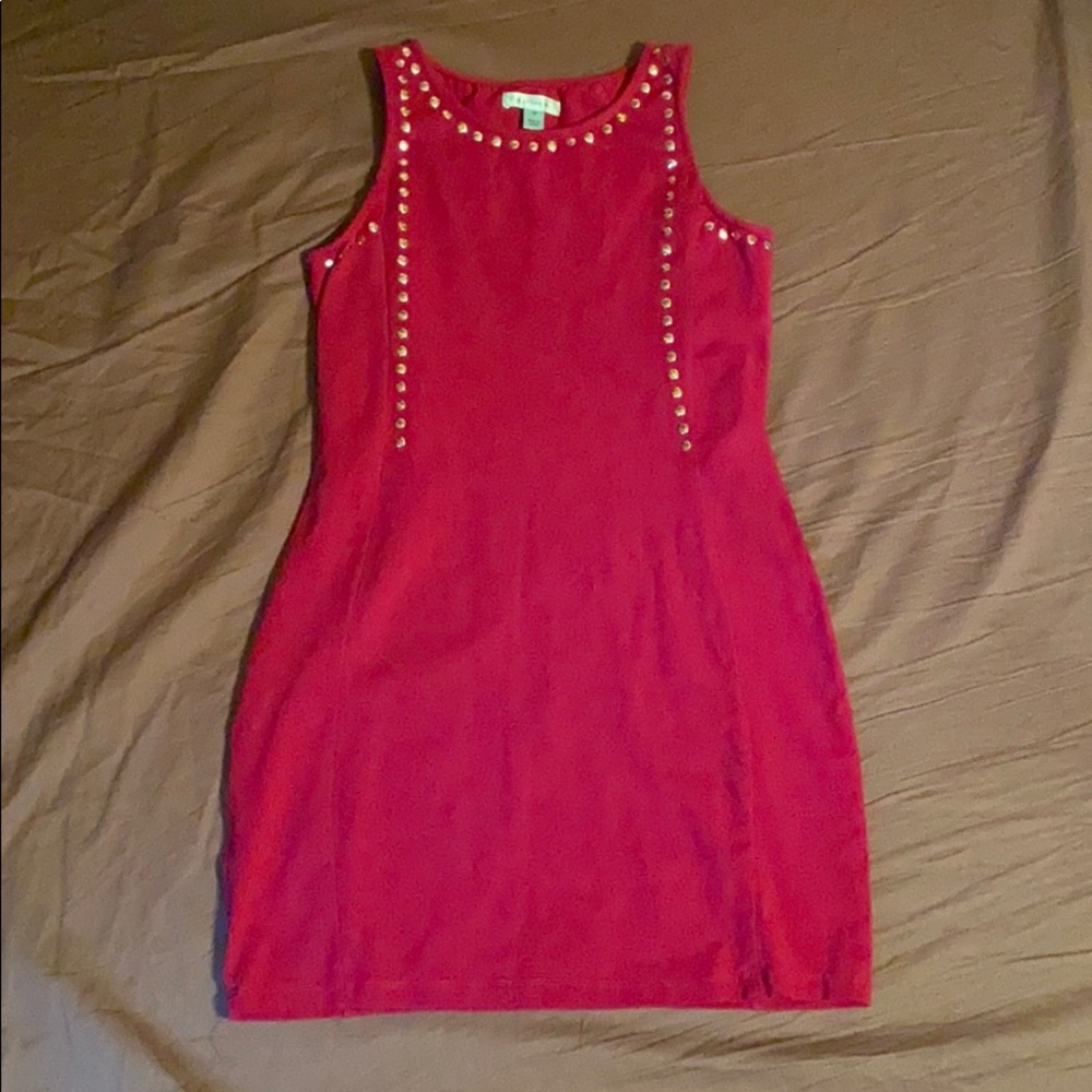 Fuchsia body con dress